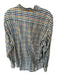 Barbour Size XL Navy & Yellow Cotton Checkered Button Down Men's Shirt Navy & Yellow / XL
