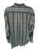 F.A. MacCluer Size L Green & Purple Cotton Plaid Button Down Men's Shirt Green & Purple / L