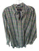 F.A. MacCluer Size L Green & Purple Cotton Plaid Button Down Men's Shirt Green & Purple / L