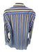 Tailorbyrd NWT Size M Green & Blue Cotton Striped Button Down Men's Shirt Green & Blue / M