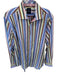 Tailorbyrd NWT Size M Green & Blue Cotton Striped Button Down Men's Shirt Green & Blue / M