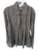 Mexx Size L Brown & Gray Cotton Striped Button Down Men's Shirt Brown & Gray / L