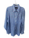 Allen Edmonds Size XL Blue & Purple Cotton Checkered Button Down Men's Shirt Blue & Purple / XL