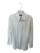 Hugo Boss Size 16.5 Green & White Cotton Striped Button Down Men's Shirt Green & White / 16.5