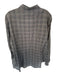 John Varvatos Size L Black & Gray Cotton Plaid Button Down Men's Shirt Black & Gray / L