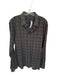 John Varvatos Size L Black & Gray Cotton Plaid Button Down Men's Shirt Black & Gray / L