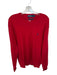 Polo Ralph Lauren Size XL Red & Navy Cotton Solid Crew Neck Men's Sweater Red & Navy / XL