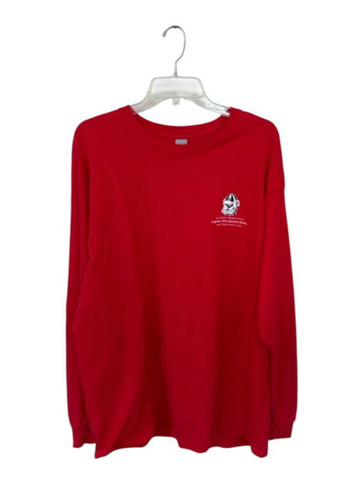 NWT Size XL Red & White Cotton UGA Athletic Men's T-Shirt Red & White / XL
