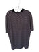 Ralph Lauren Size XL Black & Pink Polyester Striped Golf Men's Polo Black & Pink / XL