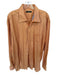 Ermenegildo Zegna Size XXL Orange Cotton Solid Button Down Men's Shirt Orange / XXL