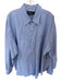 Ralph Lauren Size XXL Blue & White Cotton Striped Men's Shirt Blue & White / XXL
