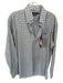 Southern Marsh NWT Size M Gray & Blue Cotton Grid Button Down Men's Shirt Gray & Blue / M