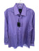 David Donahue NWT Size 16 Purple Cotton Striped Button Down Men's Shirt Purple / 16
