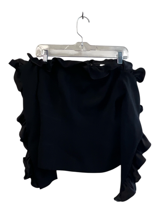 Cinq a Sept Size Medium Black Triacetate & Polyester Off Shoulder Back Zip Top Black / Medium