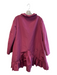 Moschino Size 10 Pink Silk & Polyester Long Sleeve Tie Waist Ruffle Hem Jacket Pink / 10