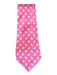 Polo Pink & White Silk All Over Print Men's Tie Pink & White