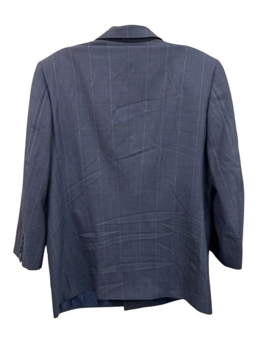 Brioni AS IS Blue & Yellow Wool Plaid Double Breasted Men's Blazer Blue & Yellow / 40