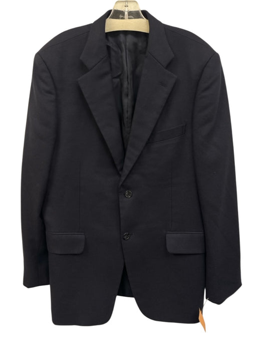 John W. Nordstrom Navy Blue Cashmere Solid 2 Button Men's Blazer Navy Blue / 42R