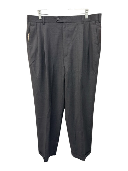 Zanella Size 36 Gray Wool Solid Men's Pants Gray / 36