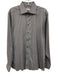 Eton Size 16.5 Gray & White Cotton Plaid Button Down Men's Long Sleeve Shirt Gray & White / 16.5