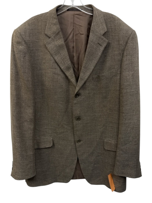 Ermenegildo Zegna Tan Wool Blend 3 button Men's Blazer Tan / 56