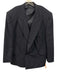 Pierre Balmain Navy Blue Wool All Over Print Double Breasted Men's Blazer Navy Blue / 52R