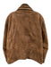 Roundtree & Yorke Brown Leather Solid Men's Coat Brown / L