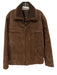 Roundtree & Yorke Brown Leather Solid Men's Coat Brown / L