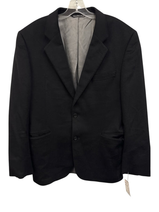 Jack Victor Navy Blue Cashmere Solid 2 Button Men's Blazer Navy Blue / 42R