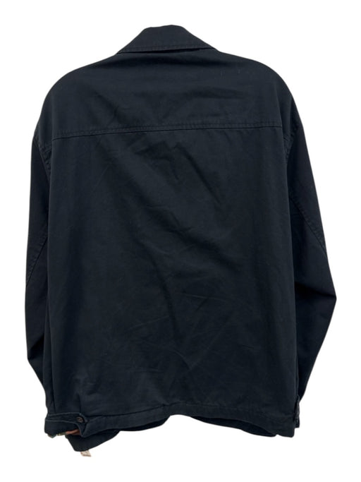 Polo Size XL Black Cotton Solid Men's Jacket Black / XL