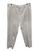 Tessuti Sondrio Size 52 White Cotton Solid Men's Pants White / 52
