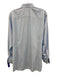 Eton Size 17 Blue & White Cotton Plaid Button Down Men's Long Sleeve Shirt Blue & White / 17