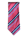 Ermenegildo Zegna Pink, Blue & White Silk Striped Men's Tie Pink, Blue & White