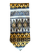 Pierre Balmain Gold & Multi Silk All Over Print Men's Tie Gold & Multi