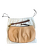 Moschino Brown Manmade Material Buckle Detail Zip Close Wristlet Lined Bag Brown / Small