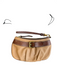 Moschino Brown Manmade Material Buckle Detail Zip Close Wristlet Lined Bag Brown / Small