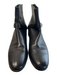 LK Bennett Shoe Size 39 Black Leather Gold Tone Hardware Solid Back Zip Boots Black / 39