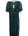 Baltic Born Size XL Green Polyester & Nylon V Neck Short Sleeve Maxi Dress Green / XL