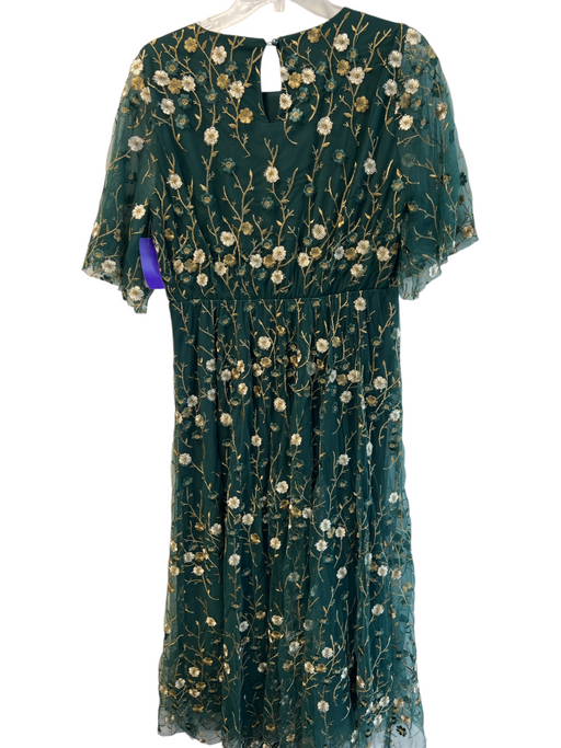 Baltic Born Size XL Green & Gold Polyester & Nylon Round Neck Short Sleeve Dress Green & Gold / XL