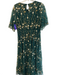 Baltic Born Size XL Green & Gold Polyester & Nylon Round Neck Short Sleeve Dress Green & Gold / XL