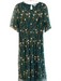 Baltic Born Size XL Green & Gold Polyester & Nylon Round Neck Short Sleeve Dress Green & Gold / XL