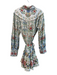 Farm Rio Size XL White, Green, Blue, Red Cotton & Viscose Long Sleeve Mini Dress White, Green, Blue, Red / XL
