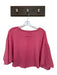 We The Free Size S Pink Cotton Blend Knit Half Sleeve Cropped Raw Hem Top Pink / S