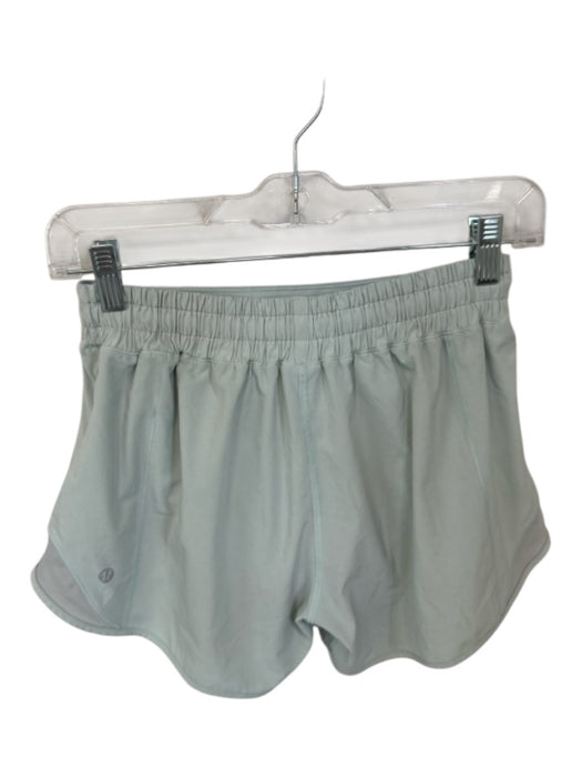 Lululemon Size 6 Seafoam Nylon Blend Mesh Detail Side Pocket Athletic Shorts Seafoam / 6