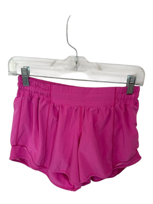 Lululemon Size 6 Hot pink Nylon Blend Mesh Detail Side Pocket Athletic Shorts Hot pink / 6