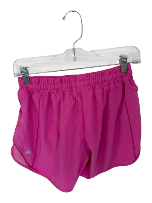 Lululemon Size 6 Hot pink Nylon Blend Mesh Detail Side Pocket Athletic Shorts Hot pink / 6