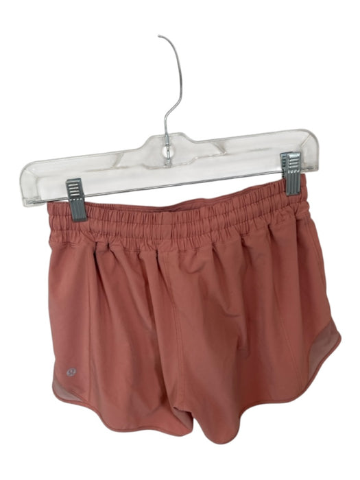 Lululemon Size 6 Blush Nylon Blend Mesh Detail Side Pocket Athletic Shorts Blush / 6