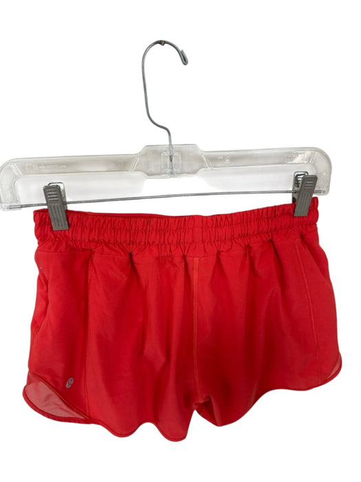 Lululemon Size 6 Tomato Nylon Blend Mesh Detail Side Pocket Athletic Shorts Tomato / 6