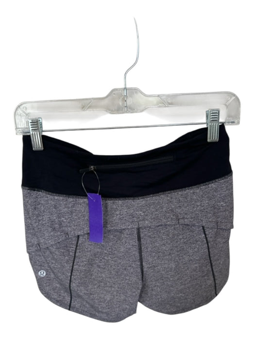 Lululemon Size 4 Gray & Black Heathered Back Pocket Athletic Shorts Gray & Black / 4
