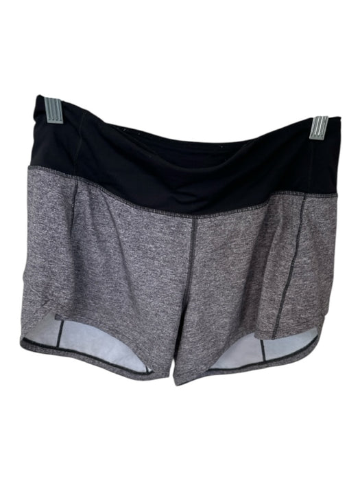 Lululemon Size 4 Gray & Black Heathered Back Pocket Athletic Shorts Gray & Black / 4